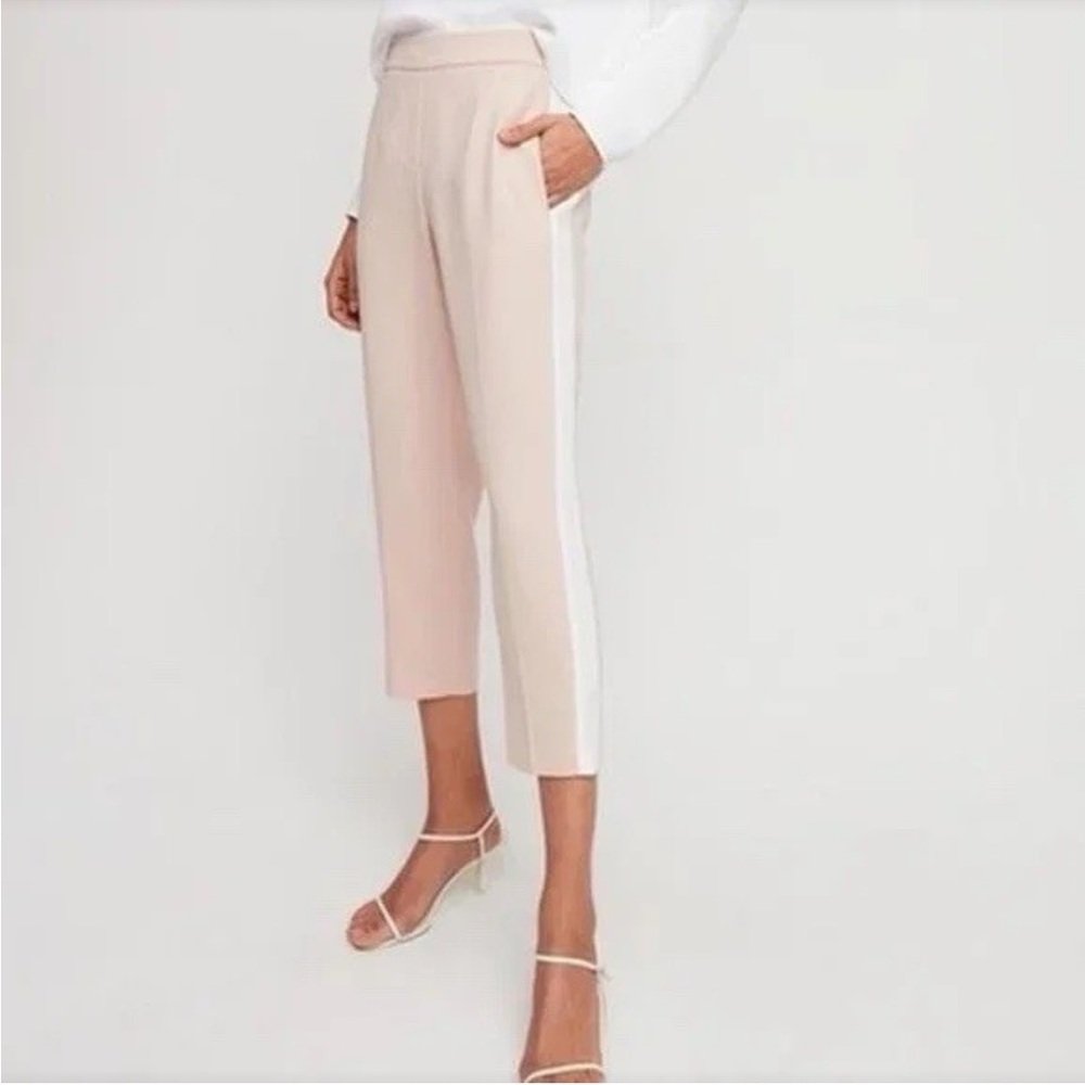 Babaton Conan Pants Size 10 Pink Prima with White Cream Stripe NWT